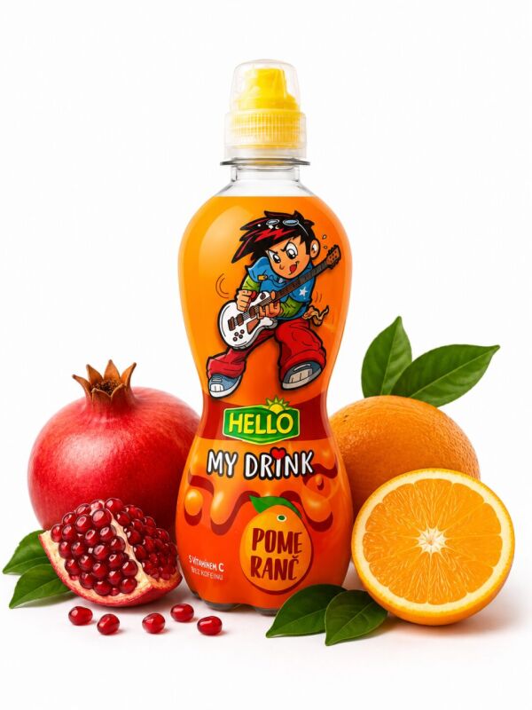 Hello My Drink s příchutí pomeranče 0,33l
